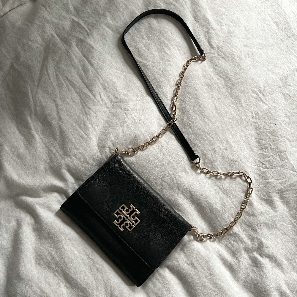Tory Burch Leather Crossbody Wallet Purse
